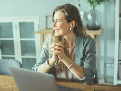 Women looking out the window