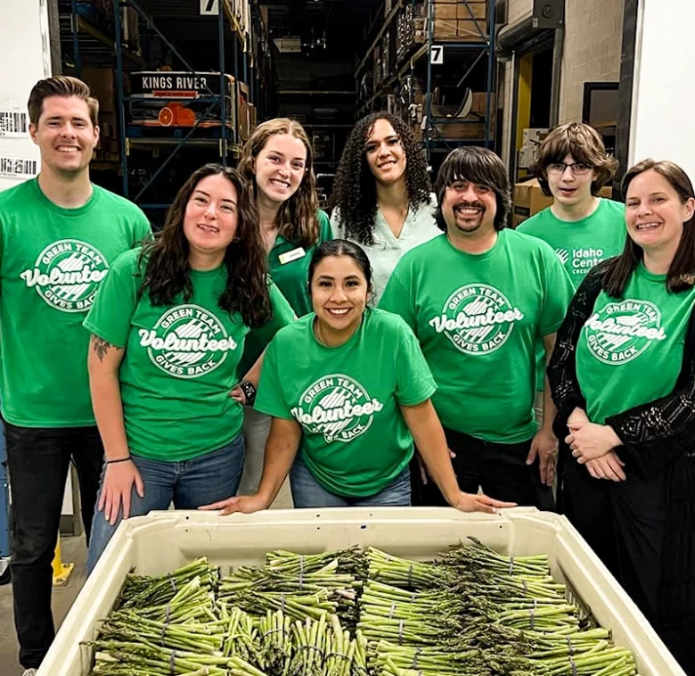 ICCU Green Team members serving the community.