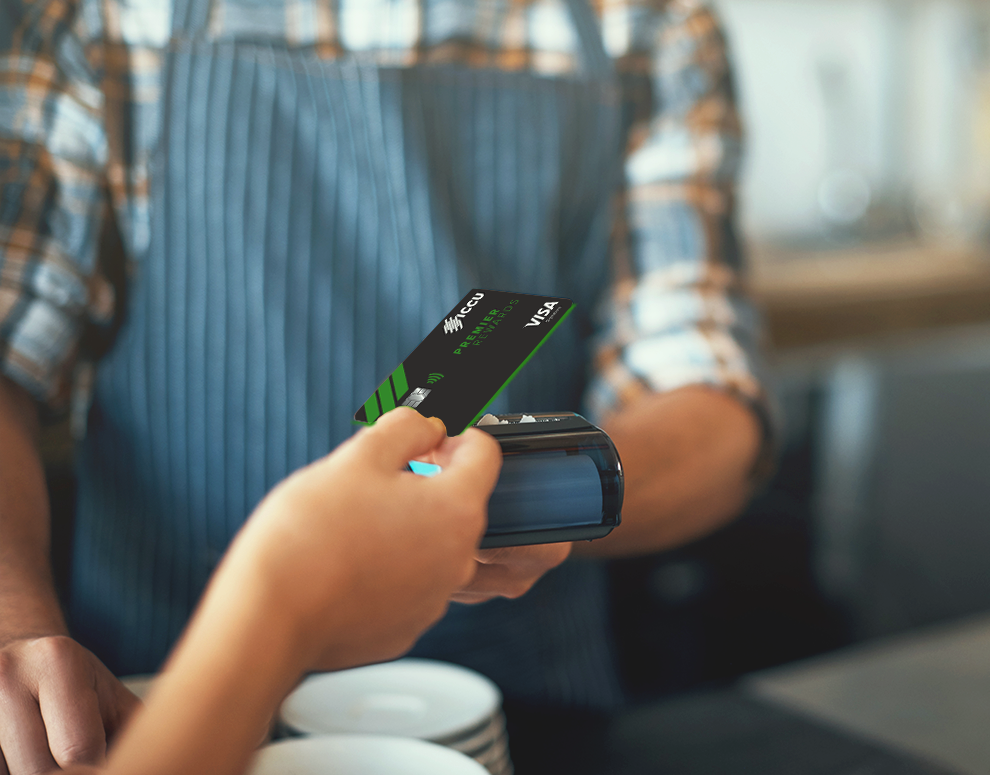 tapping their Visa to pay