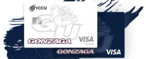 A visual image of the Gonzaga Visa Rewards Credit Cards