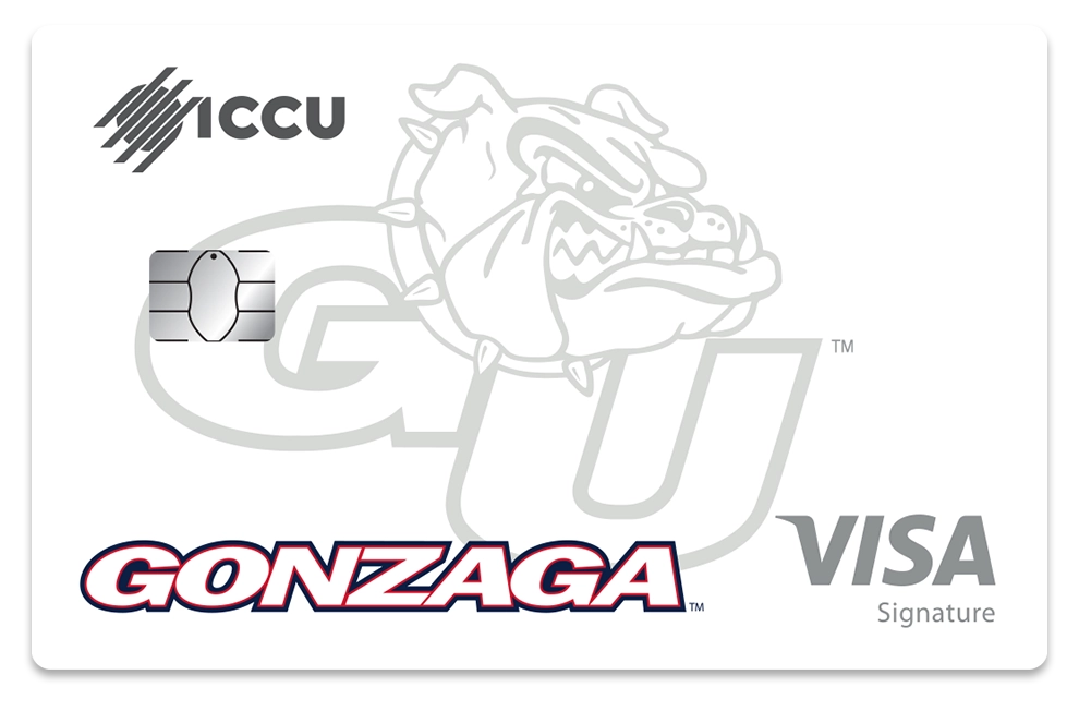 A visual image of the Gonzaga Premier Rewards Credit Card