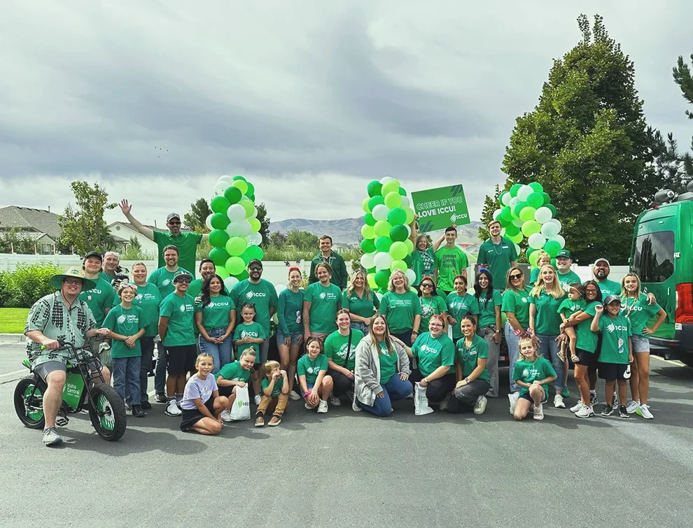 The Green Team showing support and participating in local community events.