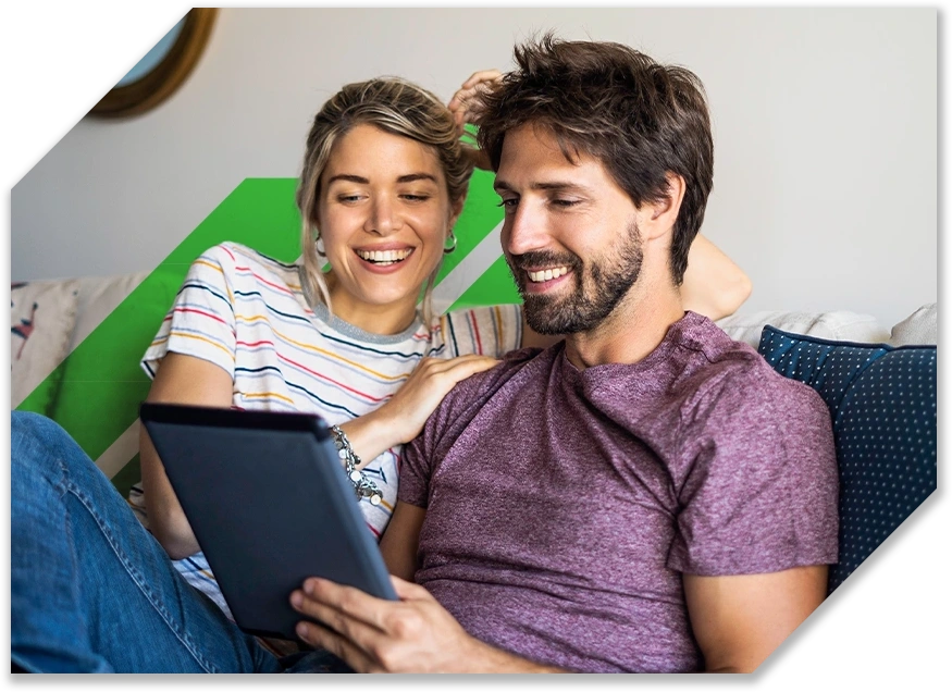 Family viewing 18-month CD promo on their tablet.
