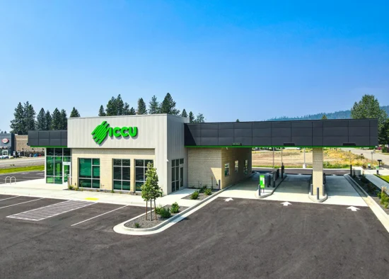The new ICCU Rathdrum Branch in North Idaho.