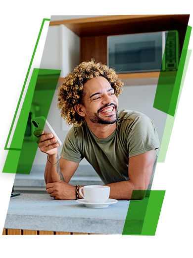 Man with his phone