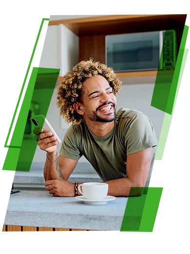Man with his phone