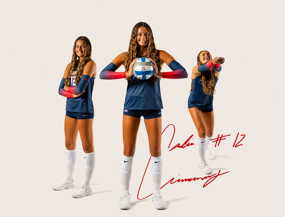 Carlie Cisneros, University of Arizona volleyball athlete.