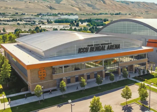 Building rendering of ICCU Bengal Arena