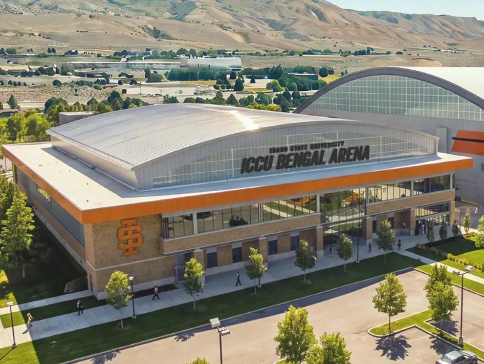 Building rendering of ICCU Bengal Arena
