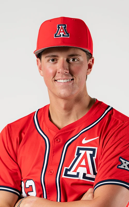 Portrait of Smith Bailey, University of Arizona baseball athlete.