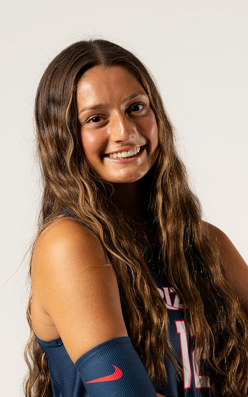 Portrait of Carlie Cisneros, University of Arizona volleyball athlete.
