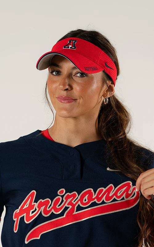 Portrait of Regan Shockey, University of Arizona softball athlete.