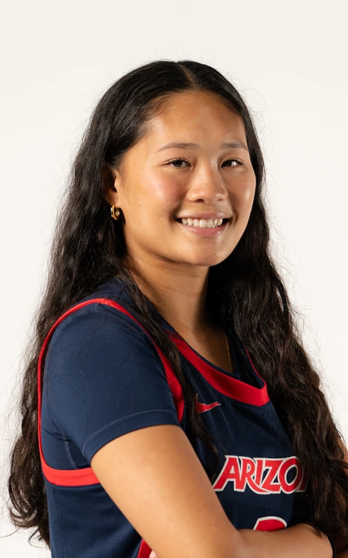 Portrait of Sumayah Sugapong, University of Arizona women's basketball athlete.